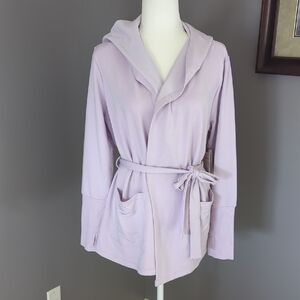 Skechers Lavender Hooded Belted Hoodie